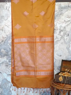 Muted Gold semi- soft silk Saree