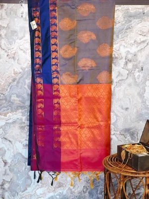 Sea Green Gold Zari Saree