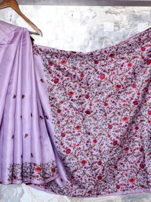 Lavender Kashmiri Jaal Saree